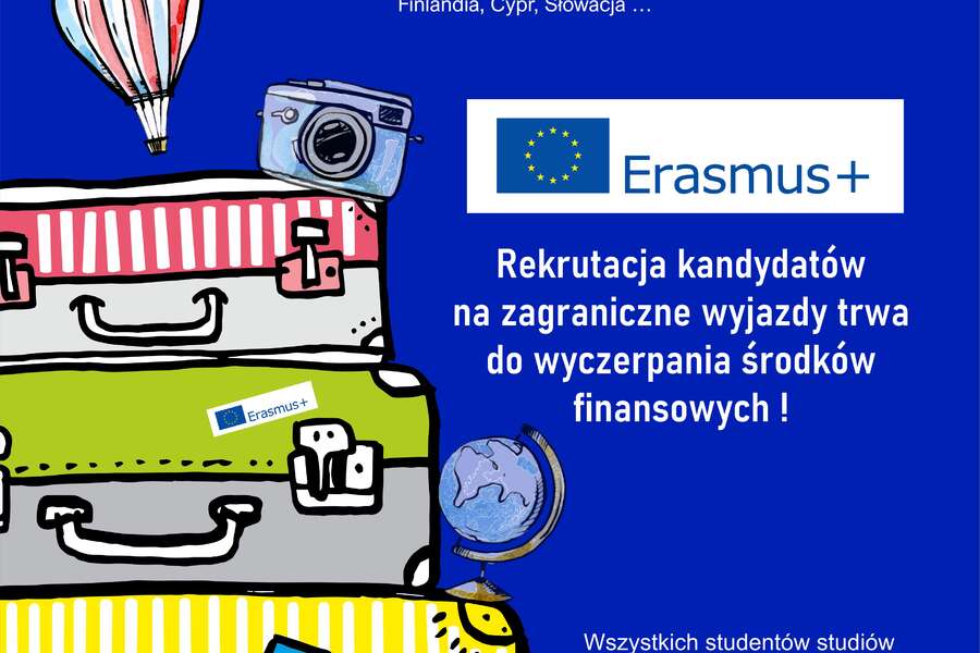 poster promoting the Erasmus+ English proficiency test